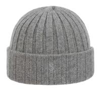 Stetson Surth Kaschmirmütze Strickmütze Uni einfarbig Damen und Herren Herbst Winter grau One Size