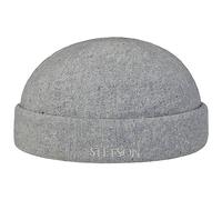 Stetson Sustainable Cotton Dockermütze Klassische Skullcap Made in EU Unisex Ganzjährig hellblau L (58-59 cm)
