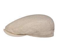 Stetson Sustainable Heavy Twill Flatcap Einfarbige Schirmmütze Made in EU Herren Frühjahr Sommer Hellbeige L (58-59 cm)