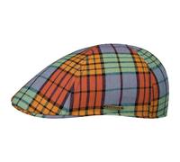 Stetson Texas Colour Check Flatcap Karo Stil UV Schutz 40+ Herren Made in EU Frühjahr Sommer bunt L (58-59 cm)