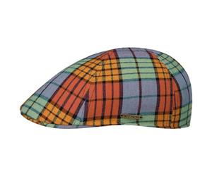 Stetson Texas Colour Check Flatcap Karo Stil UV Schutz 40+ Herren Made in EU Frühjahr Sommer bunt M (56-57 cm)