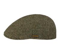 Stetson Texas Edenton Schirmmütze meliert einfarbig Made in EU Herren Herbst Winter Oliv L (58-59 cm)