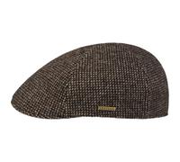 Stetson Texas Edenton Wool Flatcap Schirmmütze Schiebermütze Herren - Made in The EU mit Schirm, Schirm Herbst-Winter Herbst Winter - M (56-57 cm) braun