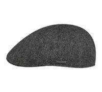 Stetson Schiebermütze Texas Wolle Fischgrät 6610501-341 – Baumwollinnenfutter Grün XXL (62-63 cm)