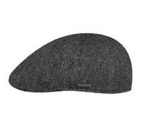 Stetson Schiebermütze Texas Wolle Fischgrät 6610501-341 – Baumwollinnenfutter Grün XXL (62-63 cm)