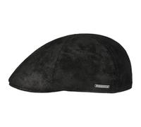 Stetson 6-teilige Leder-Schiebermütze Texas Schwarz, 55/S