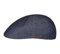 Texas Pure Denim Sustainable Flatcap by Stetson denim-dunkelblau XXL (62-63 cm)