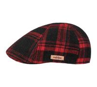 Texas Shadow Plaid Flatcap by Stetson rot M (56-57 cm)