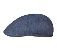 Stetson Texas Stripe Flat Cap Made in EU Damen Herren Sommer blau 57 cm