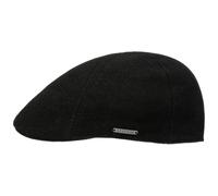 Stetson 6-teiliges Flatcap Texas Wool/Cashmere Schwarz, 55/S