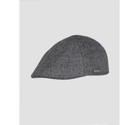 Stetson Texas Fine Herringbone Flatcap Schirmmütze Schiebermütze Herren - Made in the EU mit Schirm, Futter, Futter Herbst-Winter - M (56-57 cm) anthrazit-grau