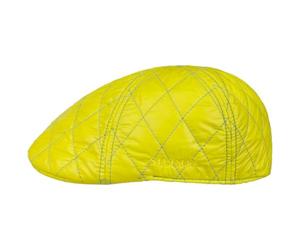 Stetson Texas WR 6-teilige Flatcap Freestyle Schirmmütze Herren Herbst Winter Neongelb L (58-59 cm)