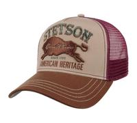 The Plains Trucker Cap by Stetson bordeaux One Size