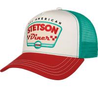 Stetson All American Diner Trucker Cap Basecap Baseballcap Truckercap Meshcap Damen/Herren - Snapback, mit Schirm, Schirm Frühling-Sommer Herbst-Winter Frühjahr Sommer Herbst Winter - One Size