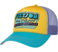 Stetson American Heritage 80s Trucker Cap Basecap Baseballcap Truckercap Meshcap Damen/Herren - Snapback, mit Schirm, Schirm Frühling-Sommer Herbst-Winter Frühjahr Sommer Herbst Winter - One Size