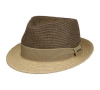 Twotone Toyo Trilby Raffiahut by Stetson dunkelbraun M (56-57 cm)