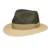 Twotone Toyo Traveller Raffiahut by Stetson dunkeloliv XL (60-61 cm)