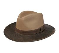 Stetson Twotone Travellerhut UV Schutz 40 Herren Sommer Winter beige-braun L (58-59 cm)