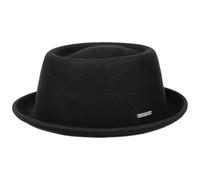 Uni Pork Pie Wollfilzhut by Stetson Hüte S (54-55 cm) schwarz
