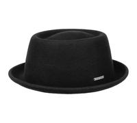 Stetson Uni Pork Pie Wollhut Klassischer Filzhut Metall-Emblem Faltbar Wasserabweisend Herren Damen Ganzjährig