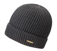 Stetson Unisex Beanie Merino Wool Navy Grey OneSize