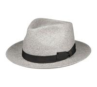 Stetson Valecrest Player Strohhut UV-Schutz 40+ Damen Herren Frühling Sommer grau XL (60-61 cm)