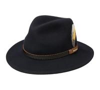 Stetson Valrico VitaFelt Filzhut Herren - Herrenhut Made in USA - Outdoorhut wasserabweisend - Westernhut knautschbar - Wollfilzhut Sommer/Winter - Travellerhut blau M (56-57 cm)