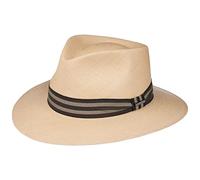 Stetson Vandoca Traveller Panamahut Naturfarbener Strohhut UV-Schutz 40+ Made in Ecuador Unisex Frühjahr Sommer Natur L (58-59 cm)