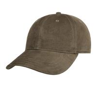 Stetson Veloursledercap Classic Curved Brim Herren Elegante Ledercap Strapback Ganzjährig Taupe L (58-59 cm)