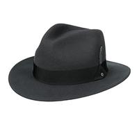 Stetson Vencaster Traveller Wollhut Einfarbiger Wasserabweisender Outdoorhut Unisex Frühling bis Winter dunkelgrau XXL (62-63 cm)
