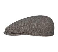 Stetson Viando Silk Driver Flatcap Mütze Seide Baumwolle Klassischer Stil Herren Frühjahr Sommer Made in Germany braun 60 cm
