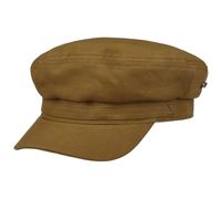 Stetson Waxed Cotton Riders Garage Elbsegler Schirmmütze Schildmütze Elbseglermütze Baker-Boy-Mütze Herren - Made in The EU mit Schirm Herbst-Winter Herbst - M (56-57 cm) Cognac
