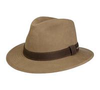 Stetson Waxed Traveller Stoffhut Ledergarnitur Sommer Winter Herren Hellbeige M (56-57 cm)