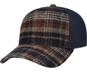 Stetson Wool Check Trucker Cap Navy/Beige/Burned Orange OneSize