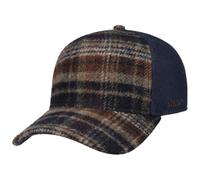 Stetson Wool Check Trucker Cap Herren Karomuster Basecap Baseballcap dunkelblau One Size
