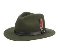 Stetson Outdoor Traveller mit Leder-Garnitur Grün gemustert, 59/L
