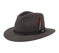 Stetson Yutan Wollfilz Traveller Hut Packable Asahi Guard Herren und Damen Sommer Winter Serpent S (54-55 cm)