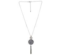 Steuer Anhänger mit Kette Metall ohne silber Damen