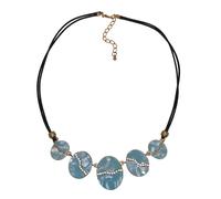Steuer Collier Metall Glasstein mehrfarbig Damen