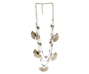 Steuer Kette Metall champagner Damen
