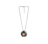 Kette mit Anhänger STEUER "Donutanhänger bunt emailliert", bunt (mehrfarbig), Halsketten, Damen, 52cm, Metall, L: 52 B: 50mm, glänzend, B:50mm (21514826-0) mehrfarbig
