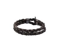 Steuer Modeschmuck Armband Kunstleder braun geflochten Einheitsgröße