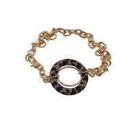Steuer Modeschmuck Armband Metall 19cm Leoprint Einheitsgröße