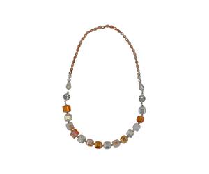 Steuer Modeschmuck Collierkette Kette mit Magnetschließe, auch als Armband tragbar Einheitsgröße