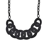 Steuer Modeschmuck Damen Collierkette Metall 50 Matt schwarz 445050012