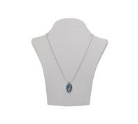Lange Kette STEUER "Halskette, silberfarben, mit Anhänger Libelle", blau, Halsketten, Damen, 45+7cm, Metall, L: 52 B: 18mm, glänzend, B:18mm (78552239-0) blau