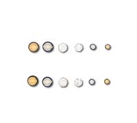 Steuer Modeschmuck Ohrstecker-Set Ohrstecker-Set 6 Paare Einheitsgröße