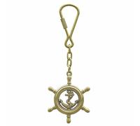 Steuerrad mit Anker-Schlüsselanhänger - perfekt für die maritime Dekoration