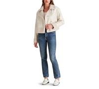 Steve Madden Apparel Damen Athen Jacket Mantel, Elfenbein, L