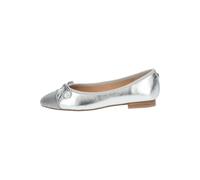 Ballerina STEVE MADDEN "STEVE MADDEN Ballerinas Leder/Textil", Damen, Gr. 40, silber, Leder, Textil, casual, Schuhe (71173253-40) silber